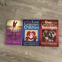 Five Love Languages 3 Book Lot Children Teenagers Gary Chapman Self Help - £15.68 GBP