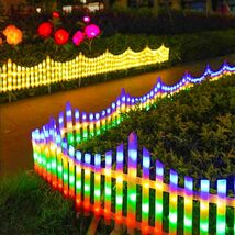 interoknack Solar Powered LED Garden Fence Lights  Outdoor Colorful Dec... - $1,829.98 MXN