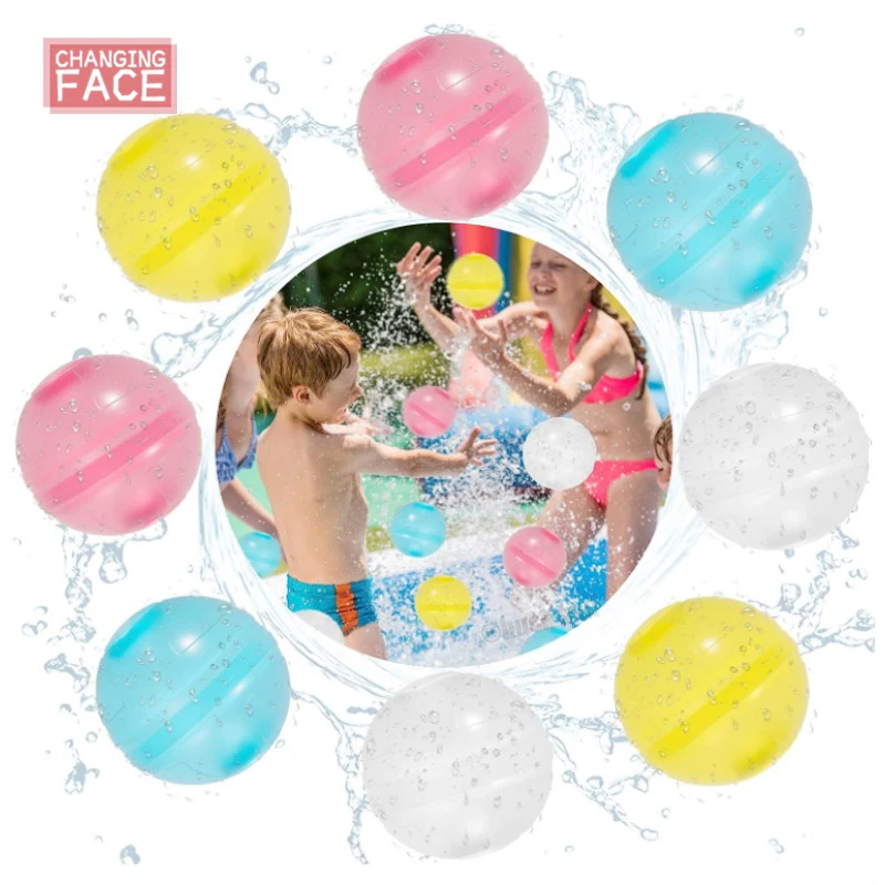 Reusable Water Balloons Pool Toys Pack Splash Ball Latex-Free Water Bomb Po - £21.46 GBP