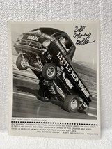 Bill Maverick Golden&#39;s Little Red Wagon wheelstander autographed photo - $84.15