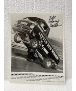 Bill Maverick Golden&#39;s Little Red Wagon wheelstander autographed photo - $1,587.25 MXN