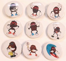 Vintage California Raisin Lot Of 9 Pinback Button 1980s J3 - £8.69 GBP