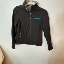 Port Authority Unisex Softshell Jacket Black S Frontier Logo Casual - $17.33