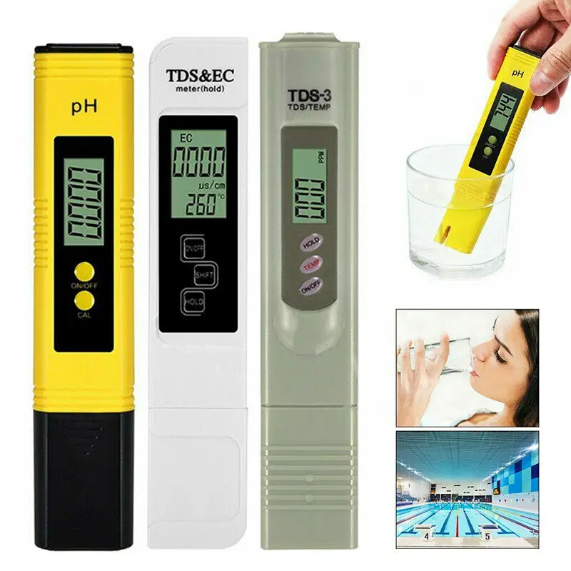 Digital Electric TDS/EC/PH Meter Tester Hydroponics Water Test Pen Aquarium?3pc/ - £173.21 GBP