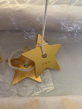 100% Authentic Dior Metal Star Gold Pendant Key Chain Bag Charm - thick - £10.27 GBP