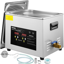 VEVOR Ultrasonic Cleaner with Heater &amp; Timer, 15 L, 600W Heater, 360W Ul... - $127.90