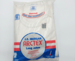 Vtg JE Morgan Arctex Long Johns Fleeced Thermal LS Shirt Long Tail Mens ... - $28.53