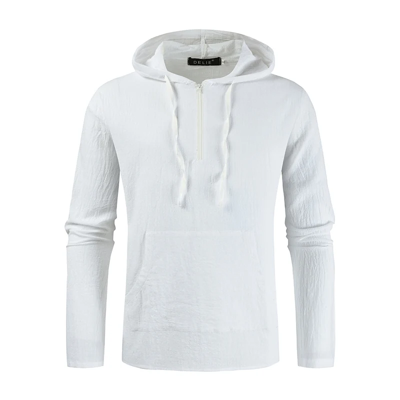 Men Cotton T Shirts Long Sleeve O Neck Collor High Quality Clic Clothes Hoodies  - £136.78 GBP