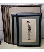 Original 1800's Victorian Vanity Fair Lot Of 6 Prints Framed Political A... - $889.89
