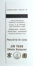 Jin Yuan Chinese Restaurant - Raleigh, North Carolina 20 Strike Matchbook Cover - £1.17 GBP