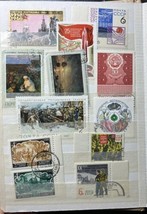 1940-1970” USSR And Hungary Post Stamps 180+ pcs + Free Album - £67.47 GBP