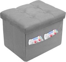 Vewepata® Folding Storage Ottoman,Velvet Tufted Ottoman With Storage For... - $35.99