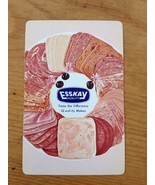 Vtg 50s Mid Century Esskay Deli Meat Remembrance Playing Cards Bridge De... - £46.85 GBP