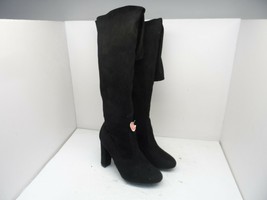 JG Women&#39;s Side-Zip Casual Tall Heeled Boots Black Size 11M - £28.37 GBP