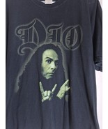 Vintage DIO  Ronnie James Band Black Short Sleeve Tshirt Men&#39;s Size XL - $582.99 MXN