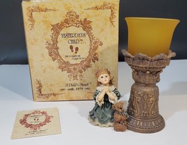 VTG Yesterdays Child Dollstone &quot;THE PRAYER&quot; Tea Light Candle Holder Brand New - £23.67 GBP