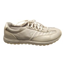 Ralph Lauren Falon Sneakers Womens Size 6B Gray White Leather Mesh Lined... - $40.17 CAD