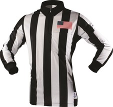 Cliff Keen | SK072Q | 2 1/4&quot; Stripe Football Referee Long Sleeve Shirt |... - £54.84 GBP