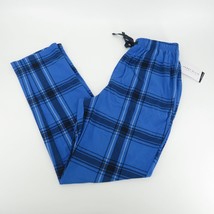 Perry Ellis Men&#39;s Blue Windowpane Plaid Pajama Lounge Pants Small NWT $44 - £17.83 GBP