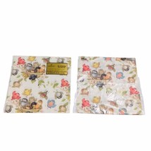 Vintage HALLMARK Cute Happy Birds Nest Country All Occasion Wrapping Paper Lot - £18.64 GBP