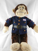Monkey in Marine Corp Jacket Chimpanzee 18&quot; tall in Military Build A Bea... - $14.84
