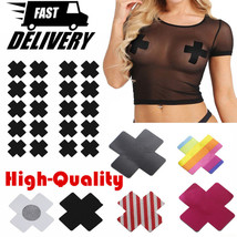SH 20 X Cross Breast Nipple Cover Disposable Self-Adhesive Satin Pasties Sticker - £7.45 GBP