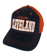 Cleveland Solid Front Air Mesh Back Adjustable Baseball Cap (Navy/Red) - $20.44 CAD