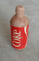 Vintage Miniature Hard Rubber Coca Cola Bottle Figurine 2 1/4&quot; Tall - £15.03 GBP