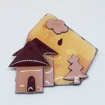 House Pins by Lucinda Cloud Rain Tree Autumn House  Pin - £11.71 GBP