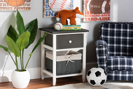 Lingga Multi-Colored Wood 2-Drawer Storage Unit w/Basket - $887.23 MXN