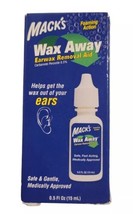 Mack&#39;s Wax Away Ear Wax Removal Aid 0.5 FL OZ Ear Drops w/ Foaming Actio... - £8.54 GBP