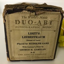 Duo Art Piano Roll Litz LIEBESTRAUM Dream Of Love Ganz Audiograph BOX ON... - £7.11 GBP