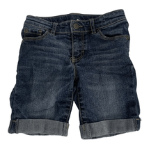 Arizona Jeans Youth Girls Denim Cuffed Adjustable Waist Bermuda Shorts Size M - £11.24 GBP