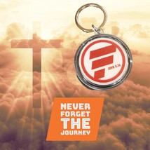 Personalized Recovery Coin Holder Keychain - Silver Metal - AA NA Sobrie... - $368.38 MXN