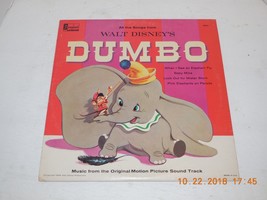 1959 Disneyland Record Dumbo Lp Vinyl Album #1204 - £38.77 GBP
