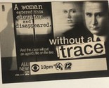 Without A Trace Tv Guide Print Ad Anthony Lapaglia TPA7 - $5.93
