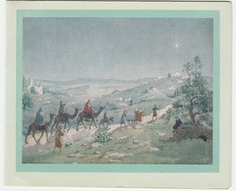 Vintage Christmas Card The Three Wise Men Marian Heath - $6.92