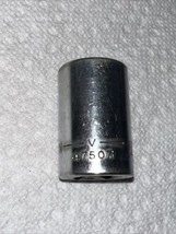 Vintage Craftsman  47507 -V-  11/16&quot;  12 Point 1/2&quot; Drive Shallow Socket... - £3.74 GBP