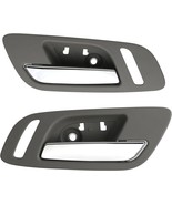 2pcs Interior Door Handles Front Left &amp;Right Side Gray Titanium Compatib... - $63.84