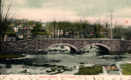 Greenwich Connecticut Byram Bridge Stores Port Chester New York Postcard - £8.33 GBP