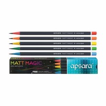 Apsara Mat Magique Extra Foncé Crayon - Paquet De 10 Crayon (1 Set) - £9.74 GBP