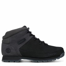 TIMBERLAND MENS Euro Sprint Nubuck Leather Black Hiker Boots Shoe A1KAC ... - £101.82 GBP+