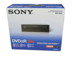 SONY DRU-V204A DVD/CD Rewritable Drive Black Brand NEW Open Box - $37.57