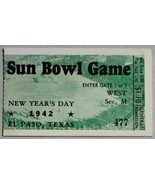 1942 Sun Bowl Game Ticket Stub Tulsa Texas Tech - £264.49 GBP