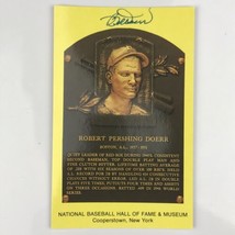 Robert Pershing Bobby Doerr National Baseball Hall of Fame Autographed Postcard - £23.16 GBP