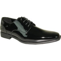 VANGELO Men Dress Shoe TUX-2 Oxford Formal Tuxedo Shoe Black Patent  - $806.34 MXN+