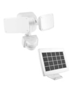 Defiant Motion Activated Solar Powered Outdoor 2-Head LED Security Flood... - £37.27 GBP