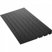 Rubber Threshold Ramp, 2.6&quot; Rise Threshold Ramp Doorway, 3 Channels Cord Cov... - £77.47 GBP