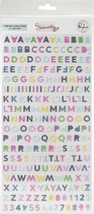 PinkFresh Puffy Mini Alpha Stickers-Noteworthy - $8.64