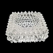 Vintage Fenton Salt Cellar Clear Hobnail Votive Holder  Decorative Bumpy Glass - £12.93 GBP